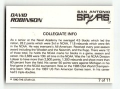 1990-91 Star black border #7 David Robinson NM-NMMT (or better) TZ1 BXCP68