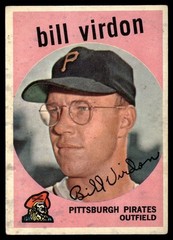 1959 Topps Bill Virdon VG+ Pittsburgh Pirates #190