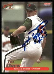 2001 Buffalo Bisons TIM DREW Signed Card autograph auto INDIANS BRAVES