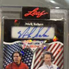 2026 Leaf Metal Independence Day – Nick Saban Urban Meyer Auto 1/1 Black #PP-15