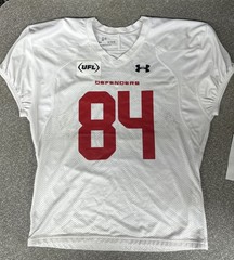 UFL Under Armour Football DC Defenders White Jersey Number 84 XL