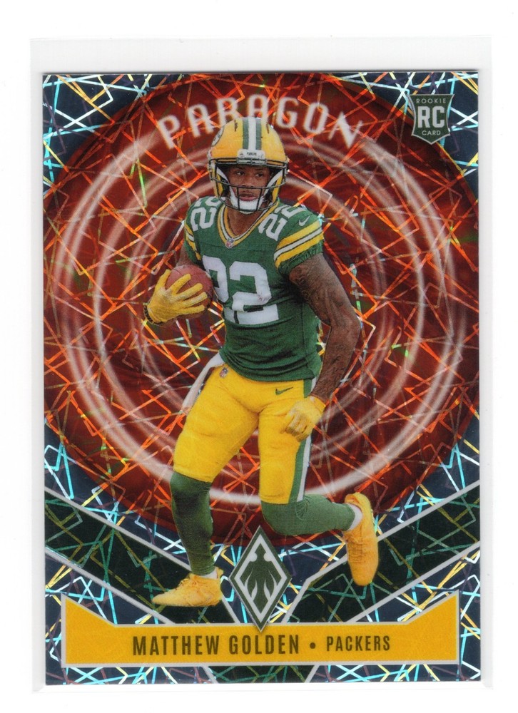 2025 Panini Phoenix Matthew Golden #13 (RC) Paragon Silver Lazer /149 Packers