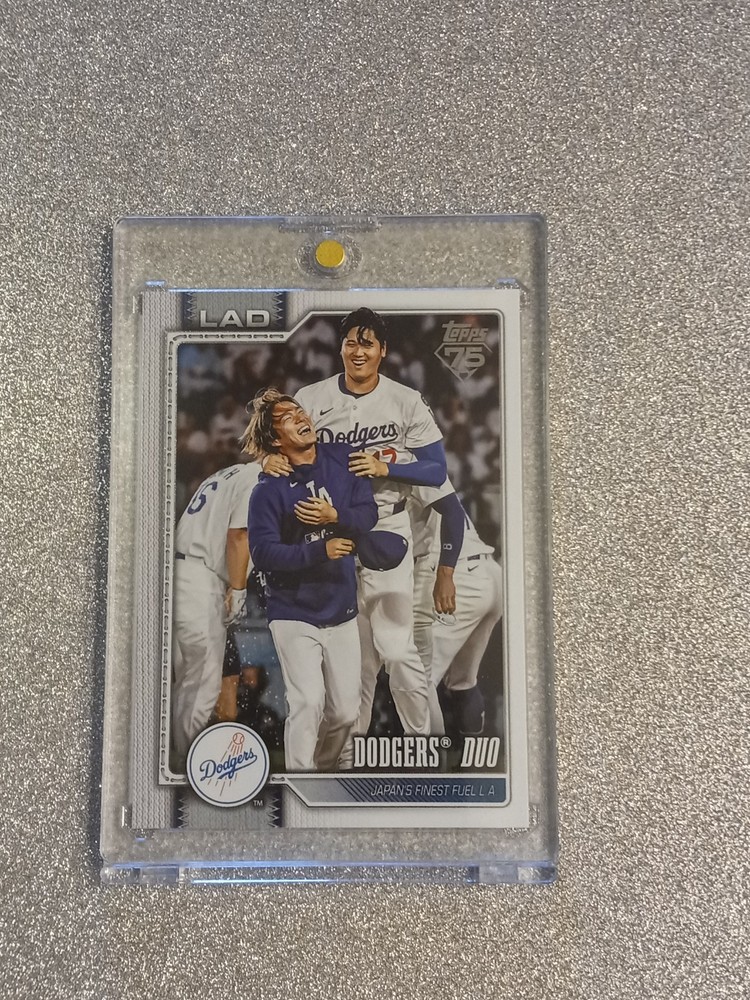 SHOHEI OHTANI YOSHINOBU YAMAMOTO RARE DUO INVESTMENT CARD TOPPS ROY