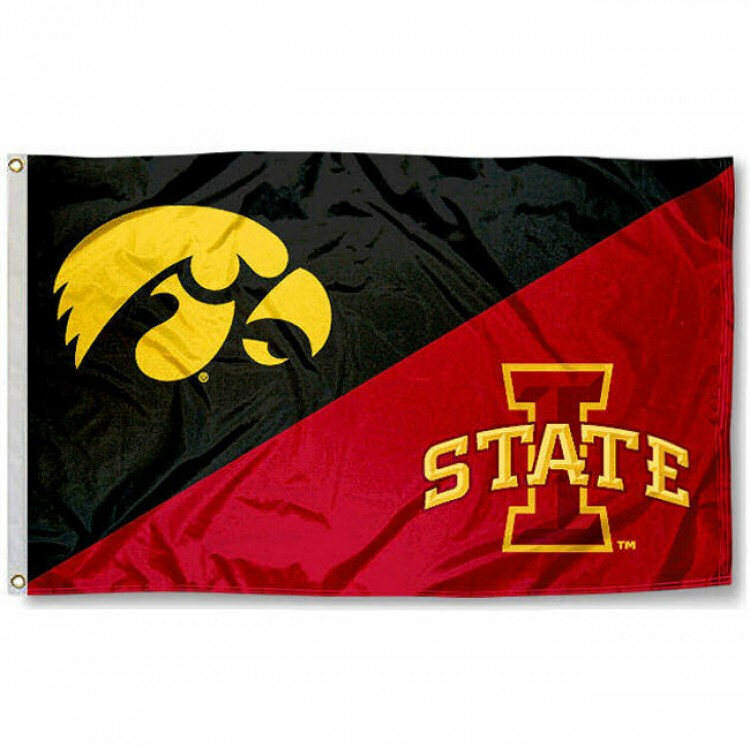 Iowa vs. Iowa State House Divided 3×5 Flag and Banner