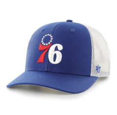 Philadelphia 76ers &rsquo;47 Brand Blue Trucker Snapback Adjustable Hat