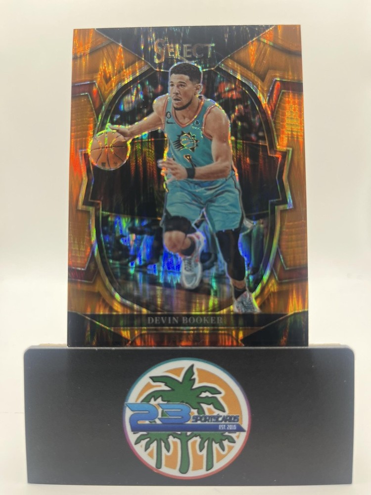 2022-23 Panini Select #38 Devin Booker Orange Flash Prizm PARALLEL SUNS