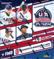 2026 Panini Prizm USA Stars & Stripes Baseball Factory Sealed Mega Box