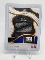 2023 Panini Select – Club Level Deonte Banks #278 (RC) (956)
