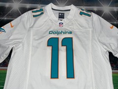 Miami Dolphins Mike Wallace #11 Nike On Field Jersey Mens Size Large Used