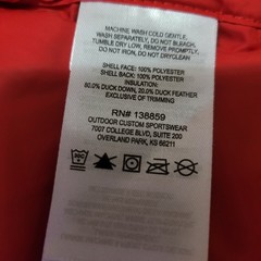 Houston Cougars Jacket Mens Large NCAA College Columbia Down Filled Vest