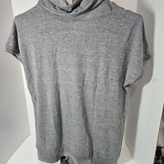 Soft As A Grape Womens Maternity MLB New York Yankees Funnel Neck T-Shirt Gray M