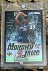 Michael Jordan Card Refractor 90’s INSERT SILVER HOLO FOIL BULLS JERSEY #23🔥