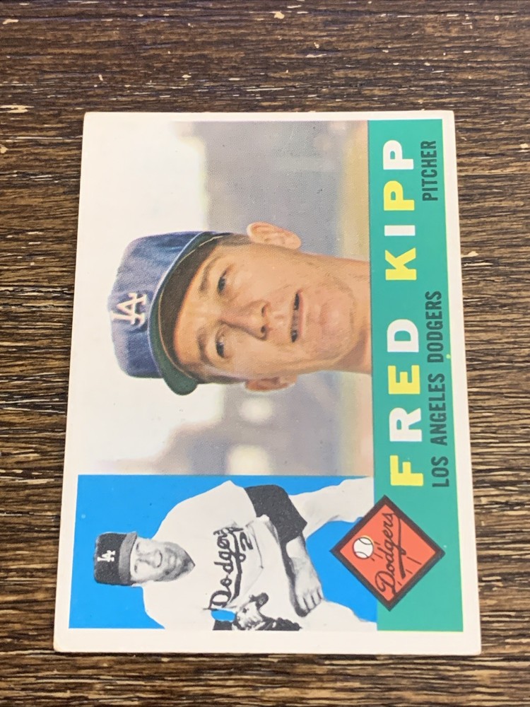 1960 TOPPS FRED KIPP #202 DODGERS VG-EX OR BETTER