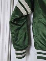 Vintage 80s Chalk Line New York Jets Satin Jacket Youth Size Small (6/7) Green