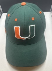 Miami University Hurricanes ACC Hat Green Top Of The World Strap Back College