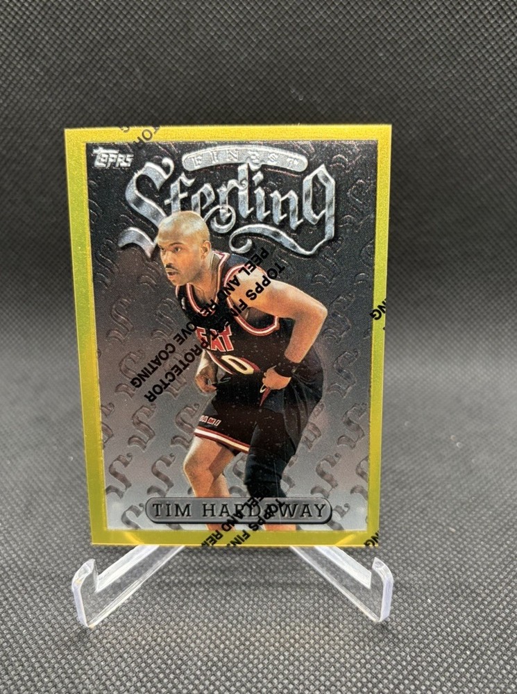 1997 Topps Finest Tim Hardaway #278 w/ Protector RARE Gold Sterling