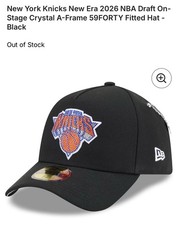 New York Knicks New Era 2026 NBA Draft OnStage Crystal A-Frame 59FORTY Fitted Ha