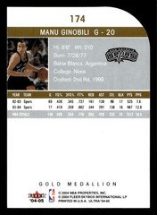 2004-05 Fleer Ultra – Manu Ginobili #174 Gold Medallion