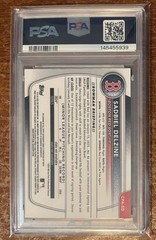 Sadbiel Delzine 2025 1st Bowman Chrome True Yellow Auto /75 PSA 10 POP 2 🔥