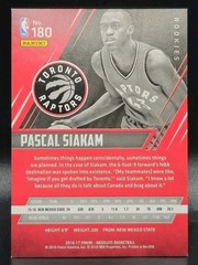PASCAL SIAKAM 2016-17 ABSOLUTE ROOKIE RC #180 604/999