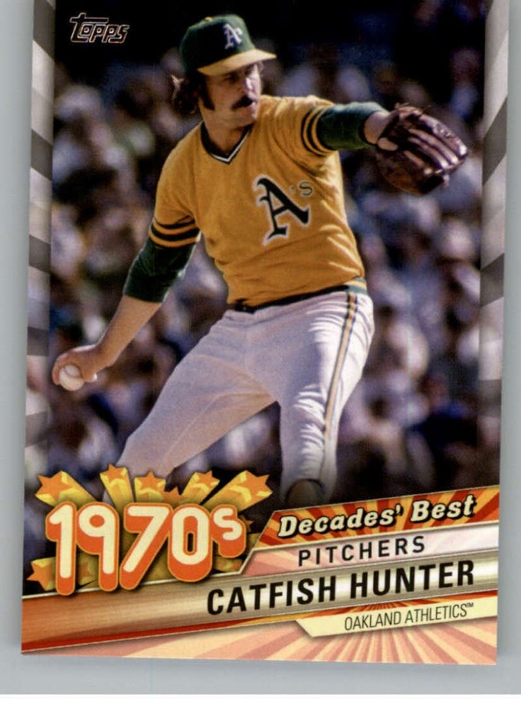 2020 TOPPS DECADES BEST #DB-35 CATFISH HUNTER OAKLAND ATHLETICS BASEBALL