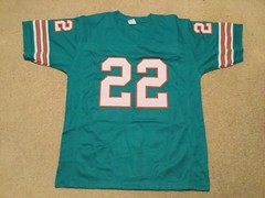UNSIGNED CUSTOM Sewn Stitched Mercury Morris Teal Jersey – M, L, XL, 2XL, 3XL