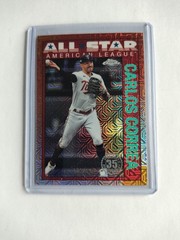 CARLOS CORREA TOPPS 2025 SERIES 2 #90ASC-18 ALL STAR MOJO REFRACTOR /199