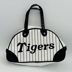 Hanshin Tigers Purse One Size White Black Pinstripe Japan NPB Baseball Bag