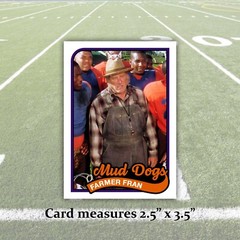 Farmer Fran The Waterboy Trading Card Reprint Bobby Boucher Mud Dogs 1989 Style