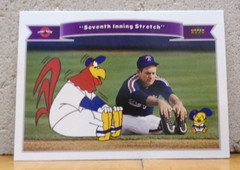LOONEY TUNES BASEBALL TRADING CARD NOLAN RYAN, FOGHORN LEGHORN, EGGBERT RANGERS