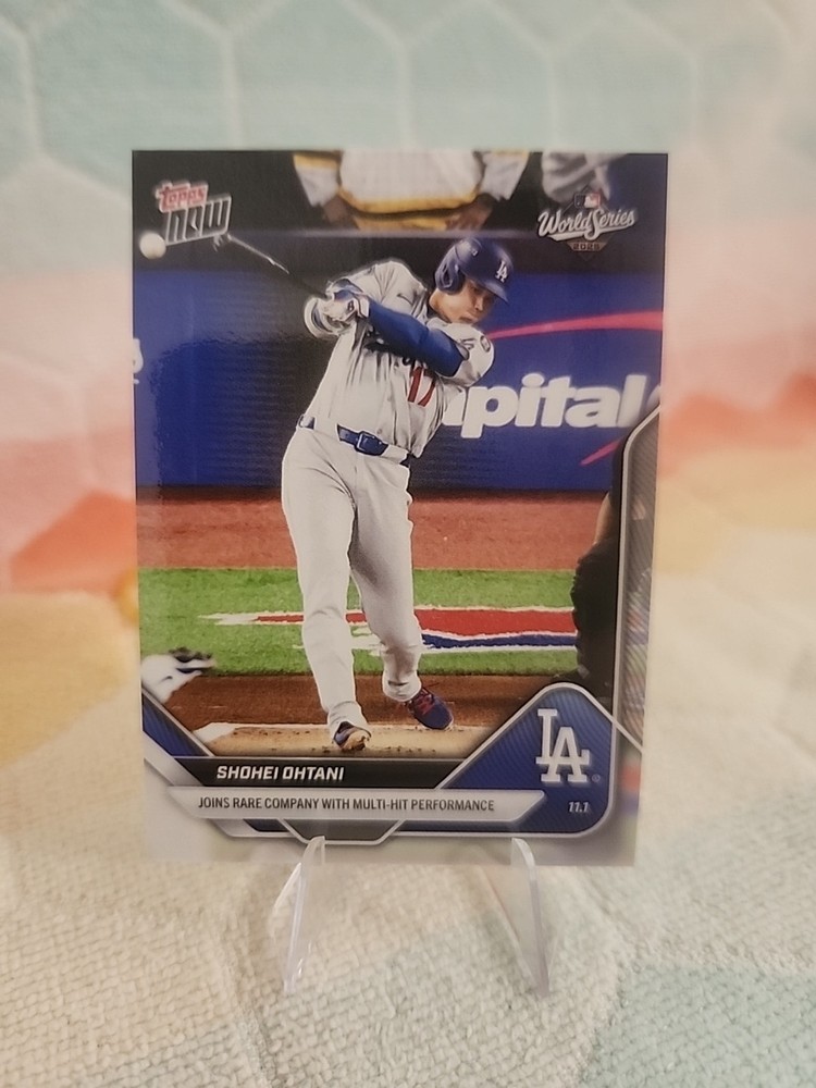 2025 Topps Now NL MVP, WS Champ Shohei Otani:Game 7 pitcher multi-hitgame WS rec