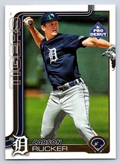 CARSON RUCKER TIGERS 2025 TOPPS PRO DEBUT #PD-134