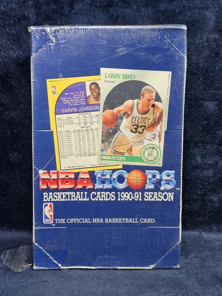 1990-1991 NBA Hoops Basketball Series 1 Factory Sealed Box Larry Bird