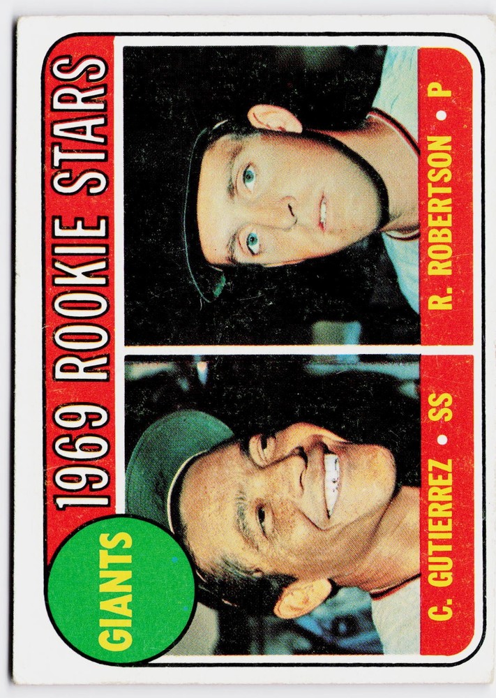 1969 Topps #16 Giants 1969 Rookie Stars (Cesar Gutierrez / Rich Robertson)