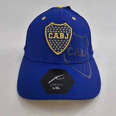 Boca Juniors Argentine CABJ Fi Collection Mens Stretch L/XL Cap Blue NEW