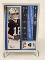 2025 Panini Donruss Optic Jack Bech #211 Blue Mojo Prizm /55