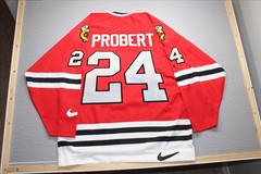 RARE BOB PROBERT Vintage Chicago Blackhawks NIKE NHL Hockey Jersey 48 MIC Canada