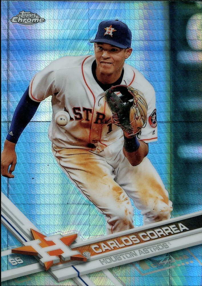 2017 Topps Chrome Carlos Correa Prism Refractor #112