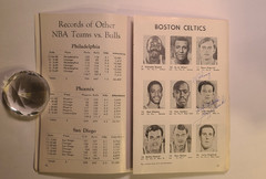 1969 Chicago Bulls Program Celtics John Havlicek DOUBLE SIGNED Auto Dick Motta