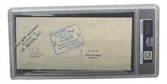 Maurice Richard Signed Montreal Canadiens Bank Check #639 PSA/DNA