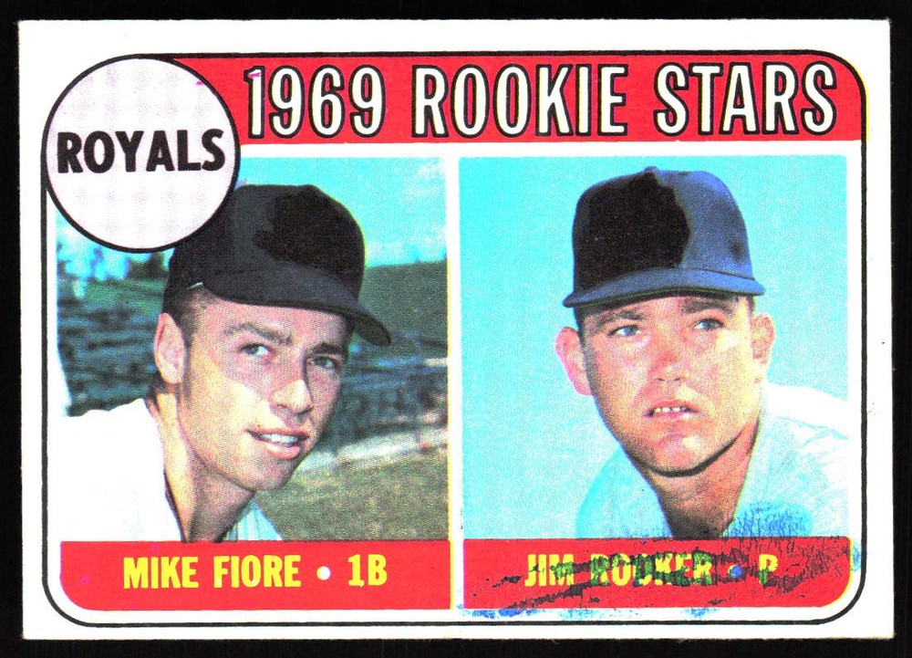1969 Topps #376 Royals 1969 Rookie Stars (Mike Fiore / Jim Rooker) RS, RC