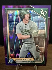 2024 Bowman Chrome Prospects Daniel Susac Purple Raywave Refractor /250 #BCP-42