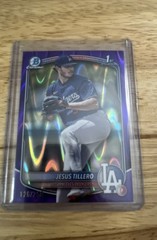 2025 Bowman – Chrome Prospects Jesus Tillero #BCP-117 Purple Raywave…
