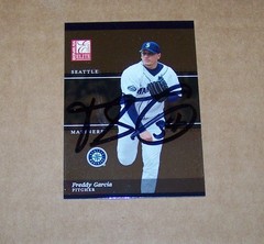 2003 Donruss Elite Freddy Garcia Signed Autograph Card H4
