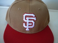 NEW SAN FRANCISCO SF GIANTS 49ERS FORTY-NINERS X-LARGE JERSEY & HAT/CAP, SGA