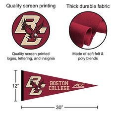 Boston College Eagles 12 in X 30 in ACC College Pennant
