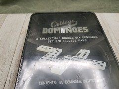 NCAA UW Wisconsin Badgers Double-Six Dominoes 28pc Christmas Birthday Football