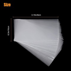 200Pcs Currency Sleeves Paper Money Bill Holder Banknote Storage Protector Case