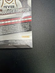 2025 Panini Prizm WNBA – Makayla Timpson #14 White Seismic Prizm (RC)