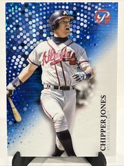 2022 Topps Pristine Blue Pulsar Refractor 33/75 Chipper Jones #165 HOF ni4